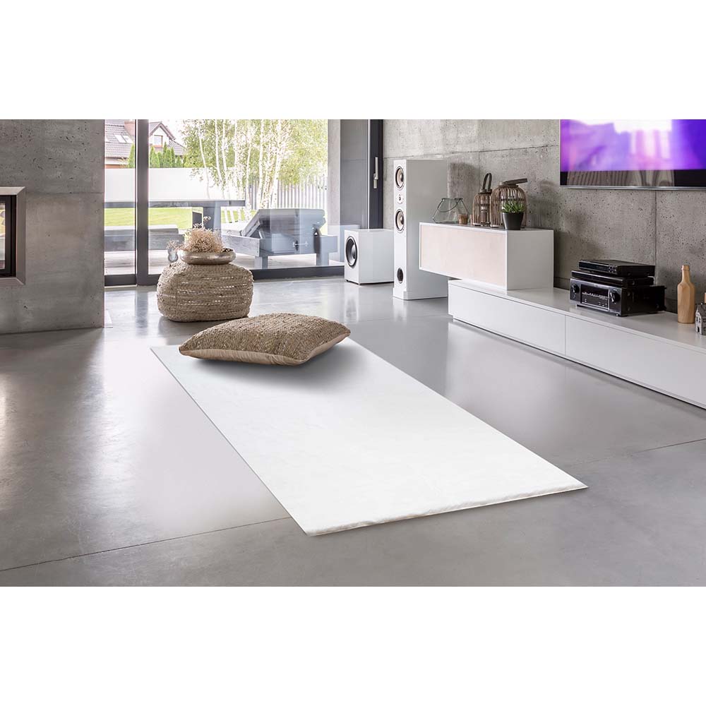 Tapete Felpudo Pluma 01 Branco 0,67X1,80M - Edantex