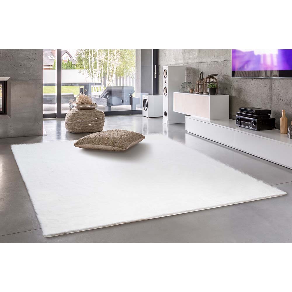Tapete Felpudo Pluma 01 Branco 2,00X2,40M - Edantex