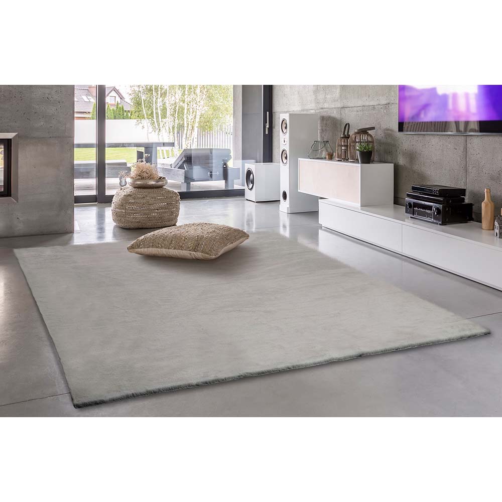 Tapete Felpudo Pluma 02 Cinza 1,40X2,00M - Edantex