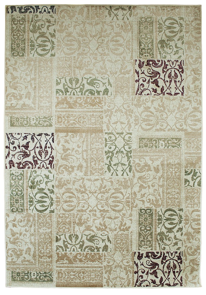 Tapete Quarto Sala Retangular P/Decoração 2,40X3,30M Bege