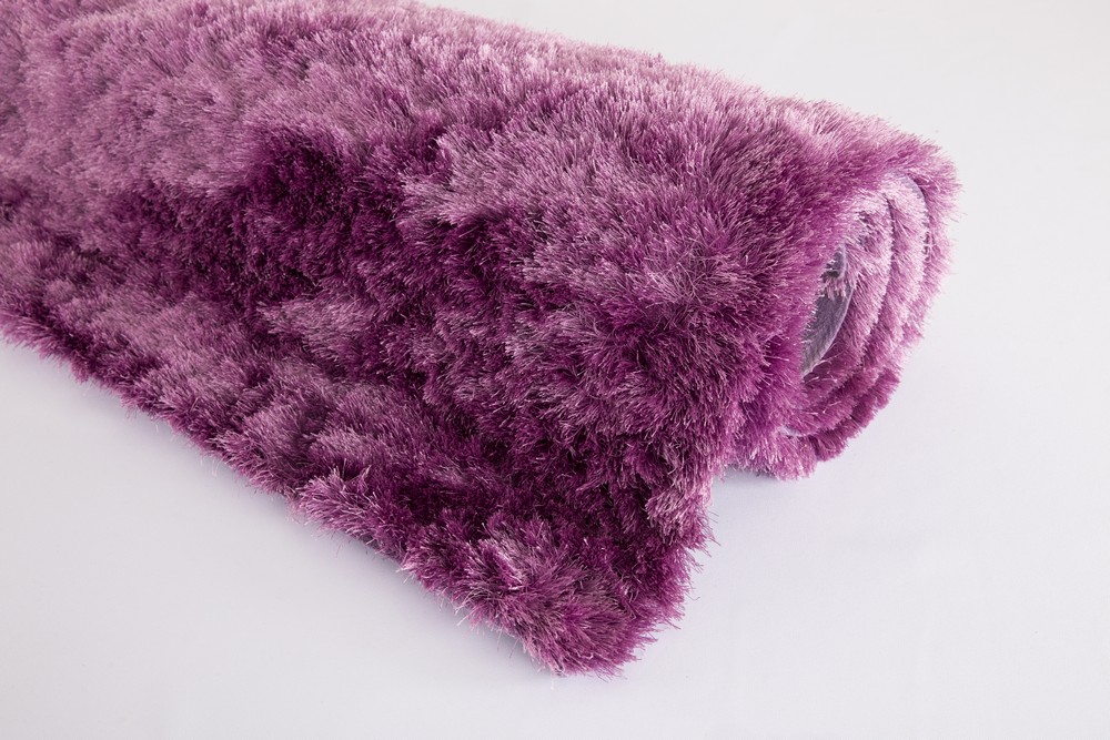 Tapete Quarto Sala Retangular Peludo Felpudo Lilas 1,50X2M