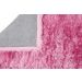 Tapete Quarto Sala Retangular Peludo Felpudo Rosa 50X1M