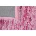 Tapete Quarto Sala Retangular Peludo Felpudo Rosa 50X1M