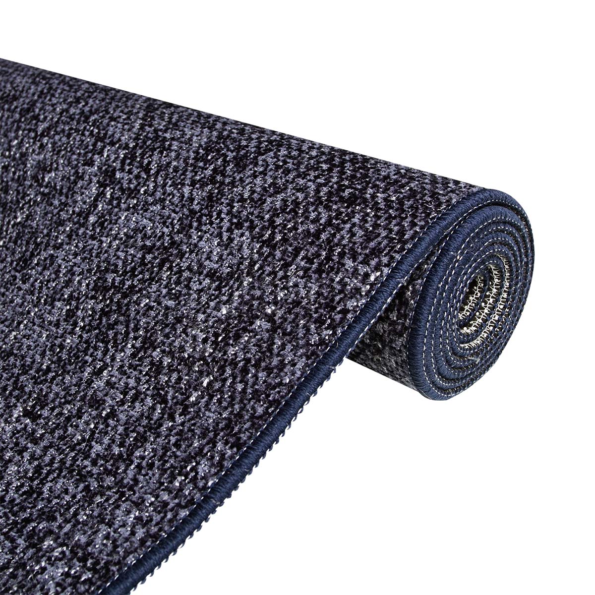 Tapete Sala Antiderrapante Linen 04 Azul  2,00X2,50M