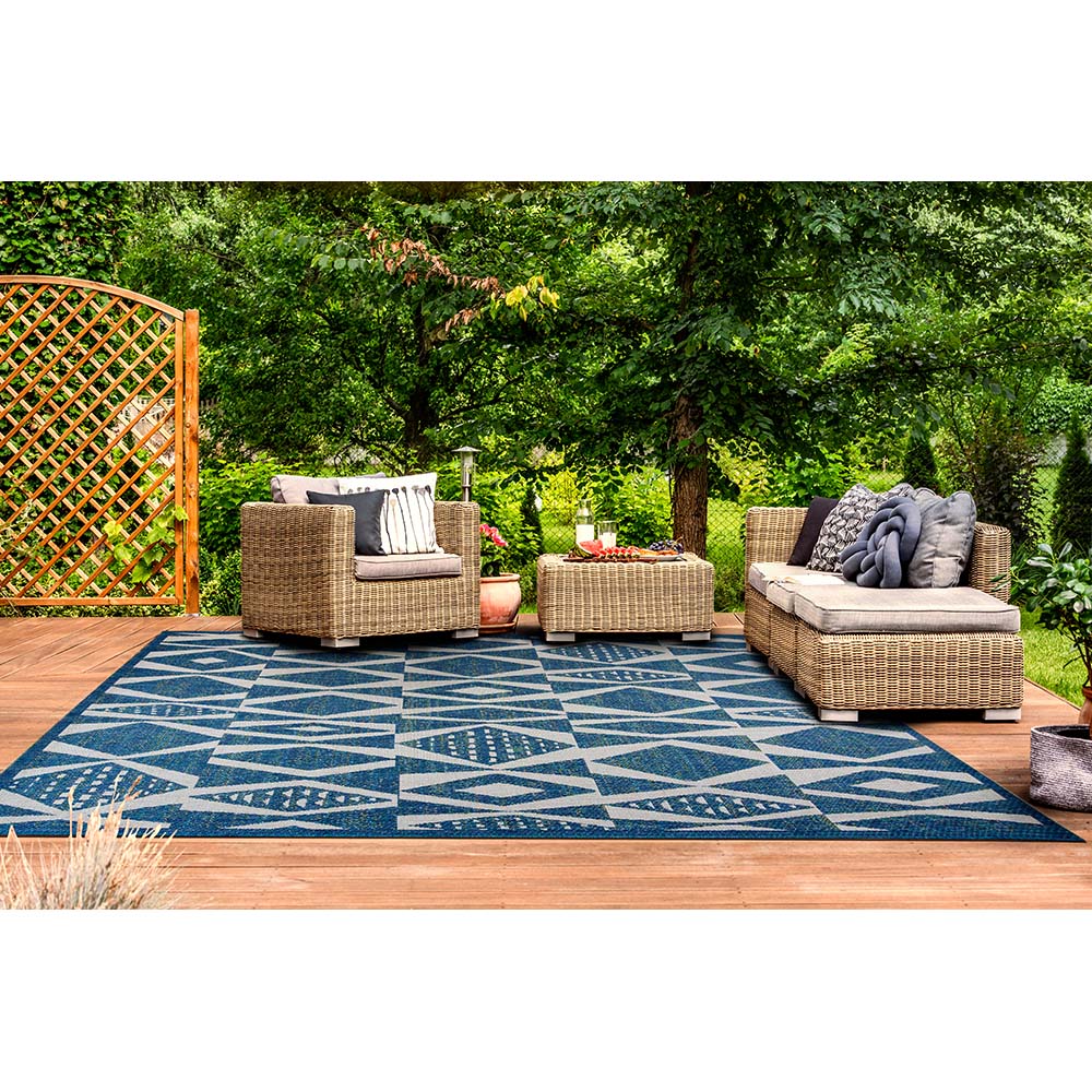 Tapete Sisal Aurora 02 Azul 2,00X2,50M - Edantex