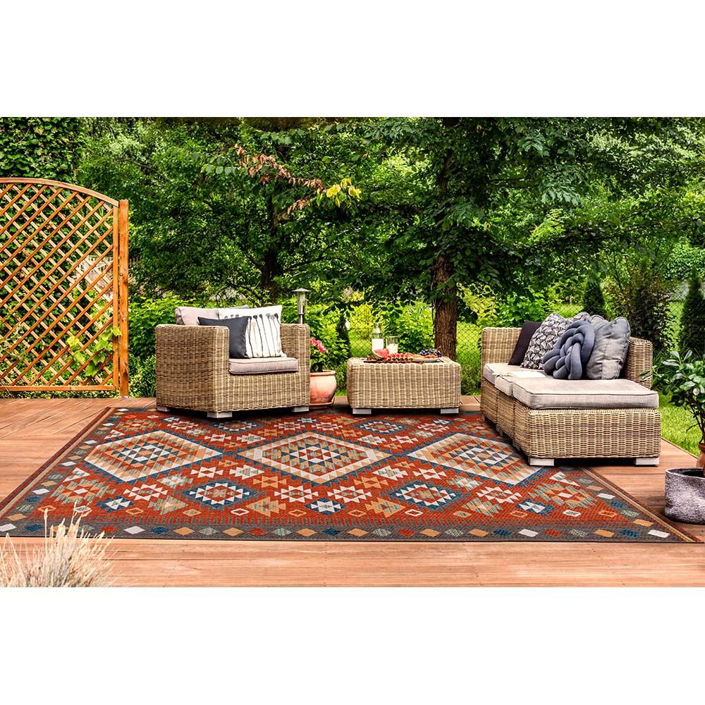 Tapete Sisal Aurora 06 Vermelho 1,40X2,00M - Edantex