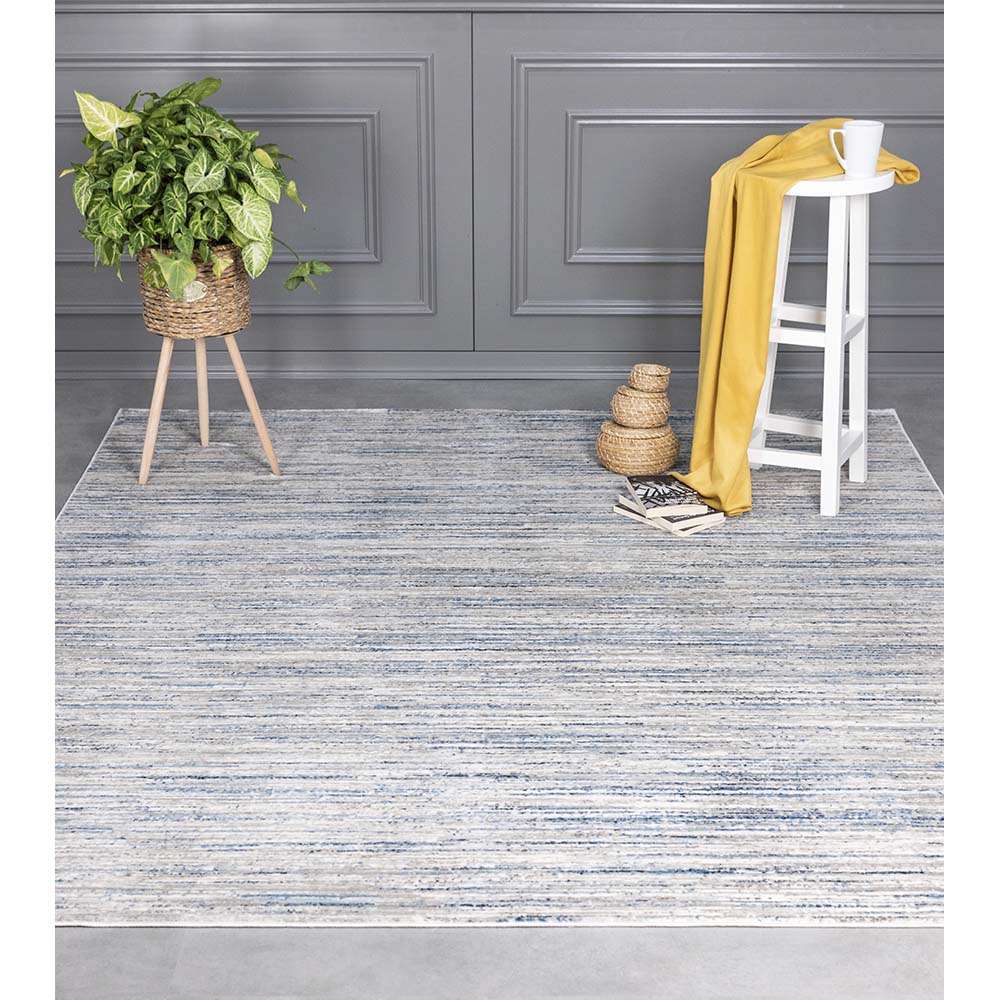 Tapete Valentino 04 Azul-Cinza 0,50X1,00M - Edantex