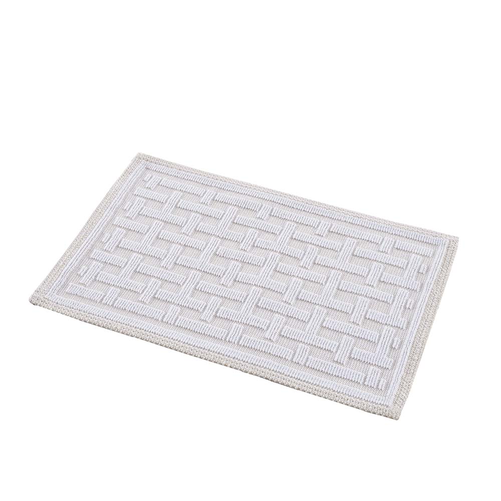 Tapete de Banheiro Natur 01 branco 0,50X0,80M - Edantex