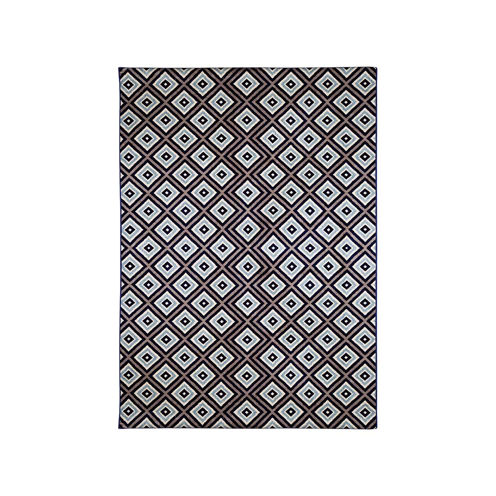 Tapete para Sala Belga Antuérpia 3 Azul-Bege 2,50X3,80M