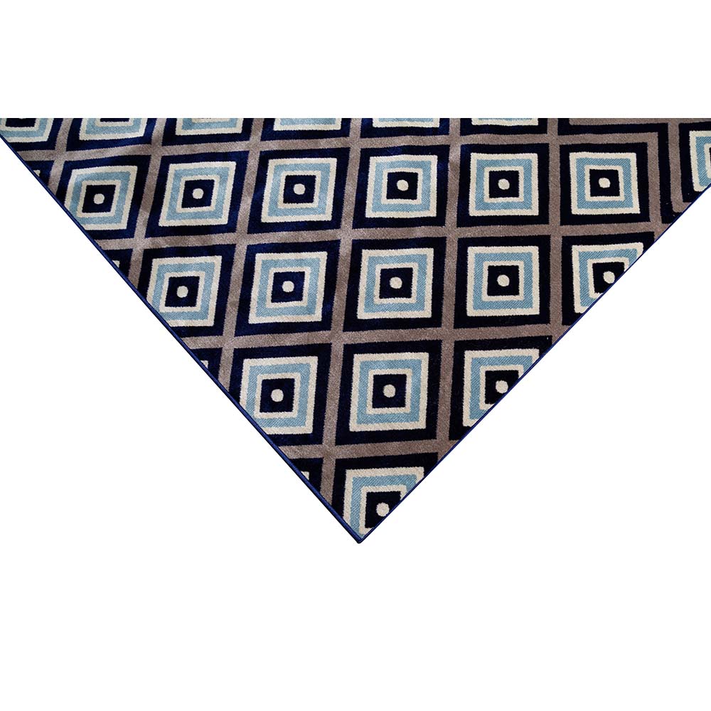 Tapete para Sala Belga Antuérpia 3 Azul-Bege 2,50X3,80M