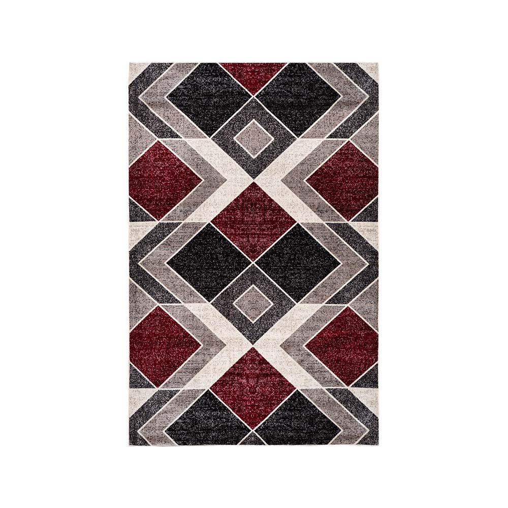 Tapete para Sala Belga Antuérpia 4 Vermelho-Bege 2,50X3,00M