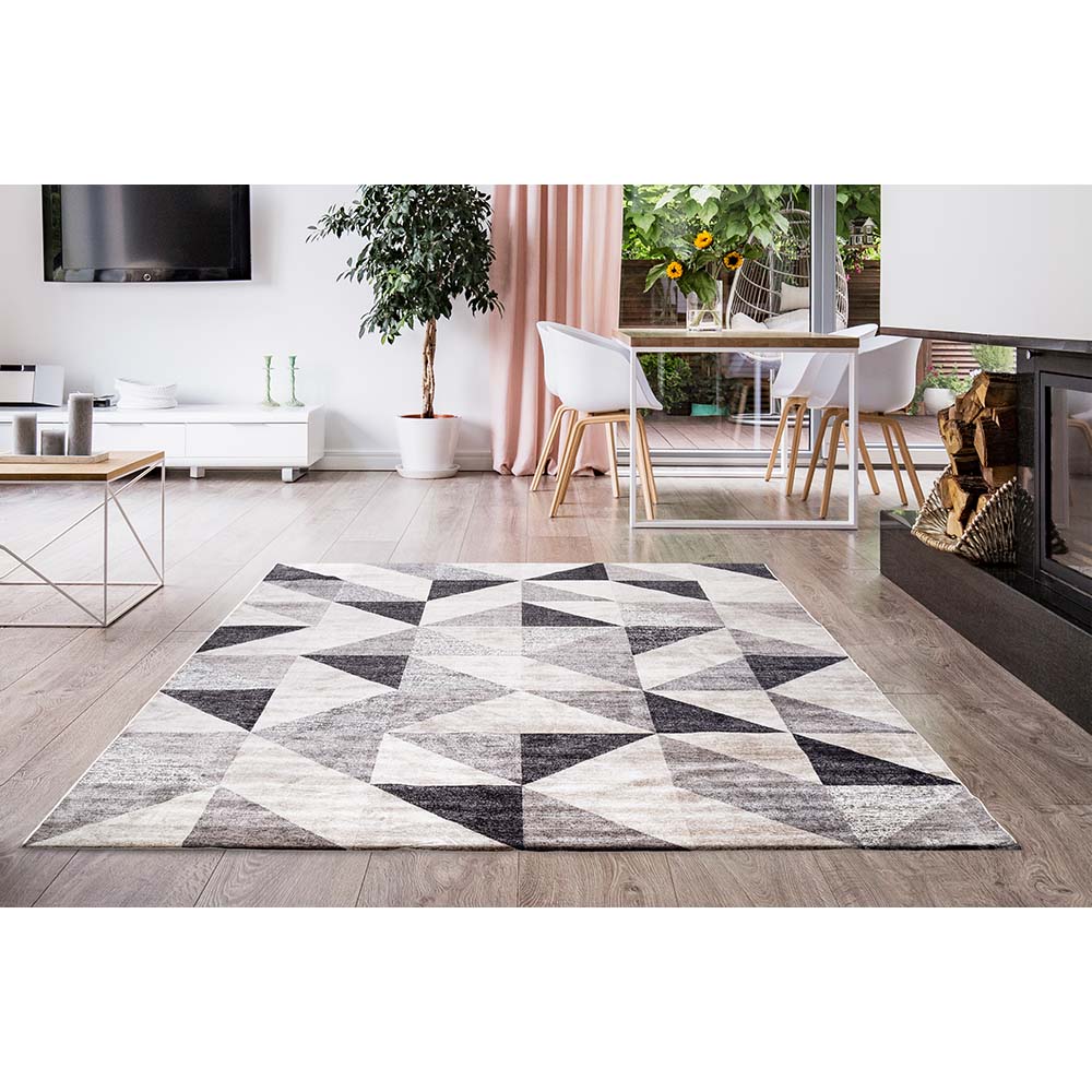 Tapete para Sala Belga Antuérpia 5 Cinza 2,00X2,50M
