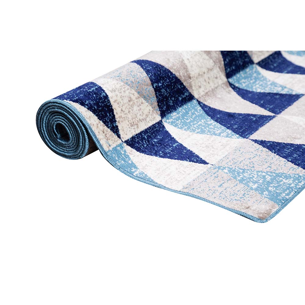 Tapete para Sala Belga Antuérpia 6 Azul-Bege 2,50X3,80M