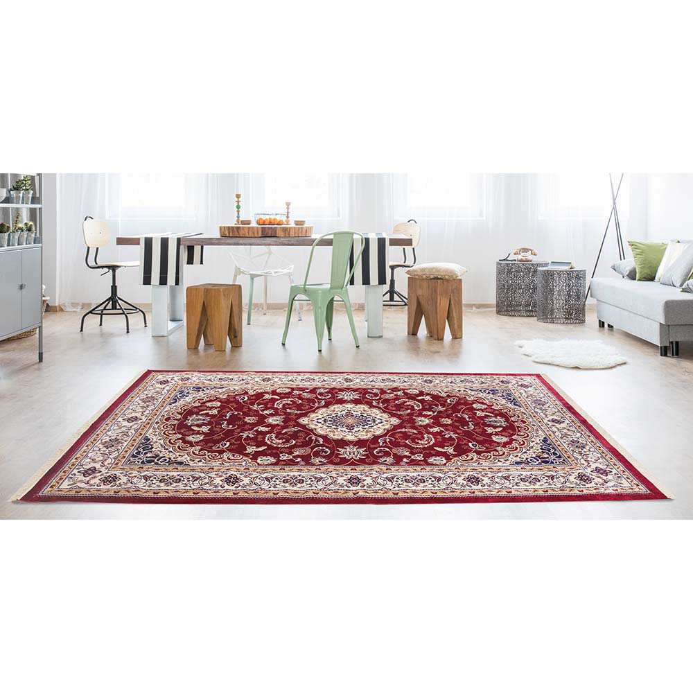 Tapete para Sala Belga Bruxelas 1 Vermelho 1,00X1,40M