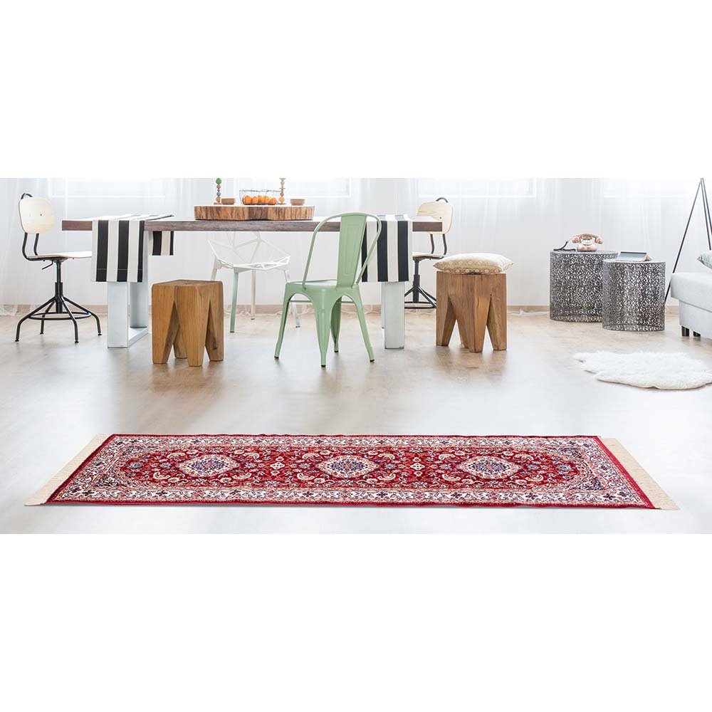 Tapete para Sala Belga Bruxelas 1 Vermelho 1,00X1,40M