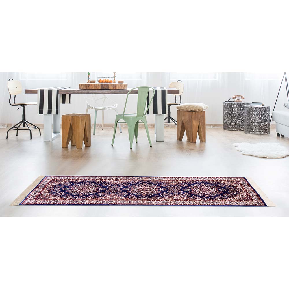 Tapete para Sala Belga Bruxelas 7 Azul 2,00X2,50M - Edantex