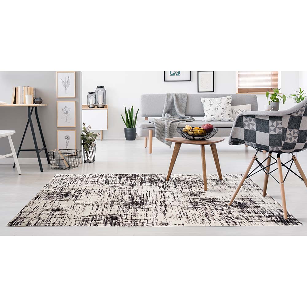 Tapete para Sala Belga Liege 2 Bege-Cinza 2,50X3,80M