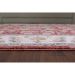 Tapete para Sala Coliseo 04 Vermelho e Cinza 2,50X3,10M