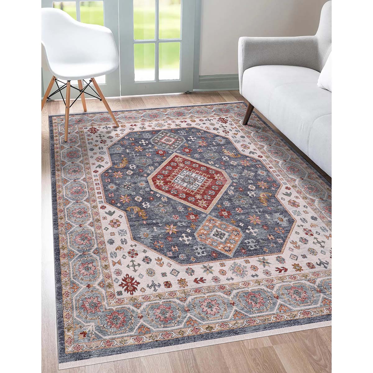 Tapete para Sala Coliseo 06 Cinza 2,50X3,10M - Edantex