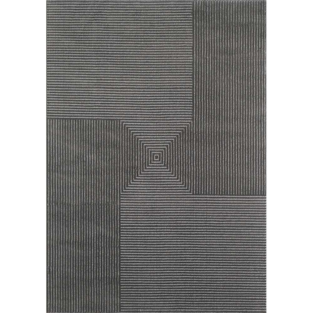 Tapete para Sala Dixon 06 Preto-Cinza 2,50X3,00M - Edantex