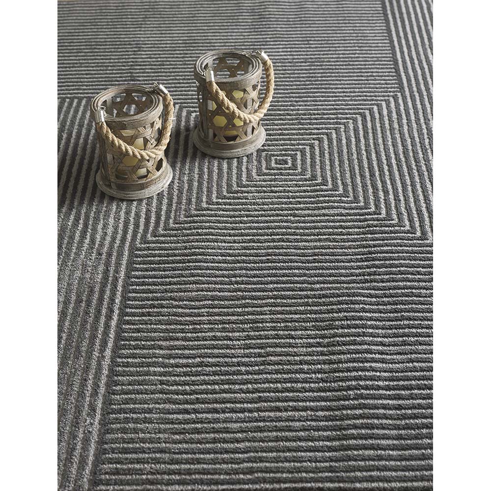 Tapete para Sala Dixon 06 Preto-Cinza 2,50X3,00M - Edantex