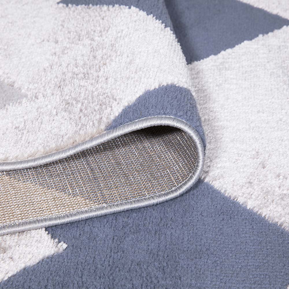 Tapete para Sala Nilo 05 Azul e Bege 2,50X3,00M - Edantex
