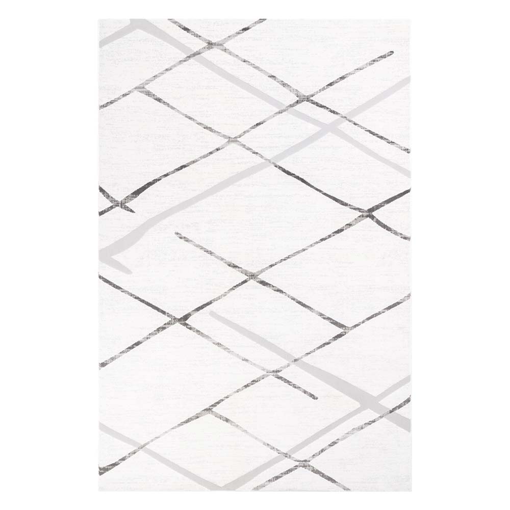 Tapete para Sala Sofia 06 bege e cinza 1,40X2,00M - Edantex