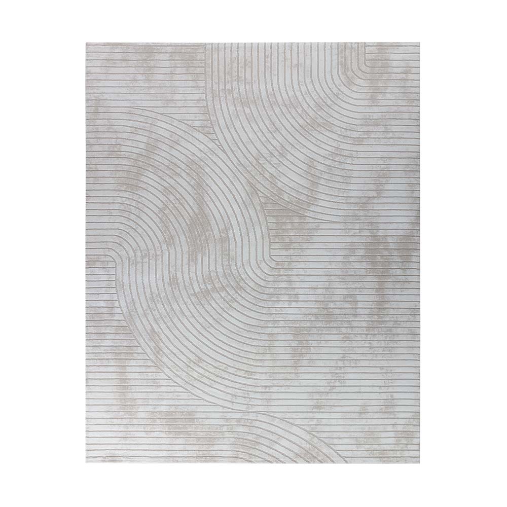 Tapete para Sala Sofisticato 01 Off White-Cinza 3,00X4,00M