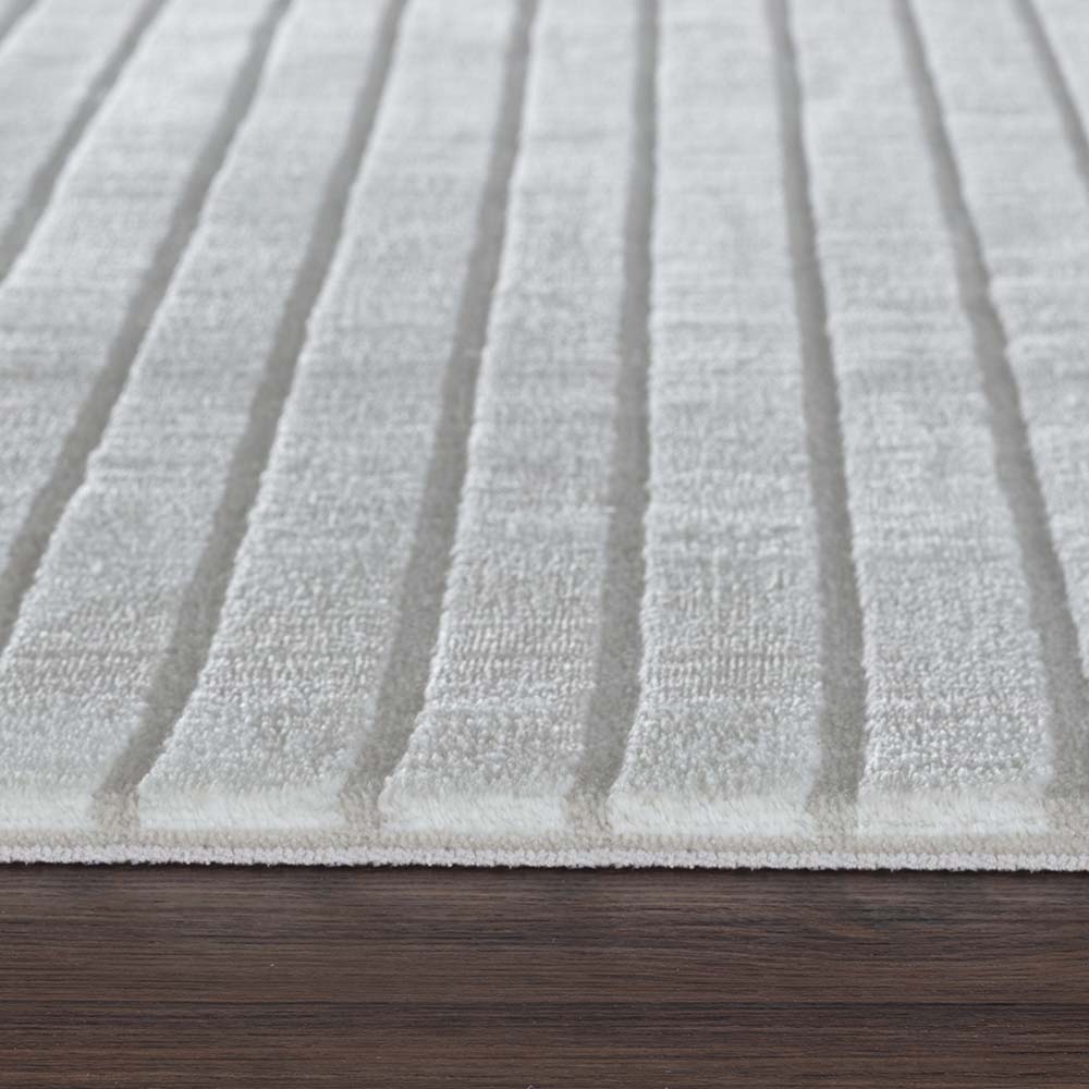 Tapete para Sala Sofisticato 01 Off White-Cinza 3,00X4,00M