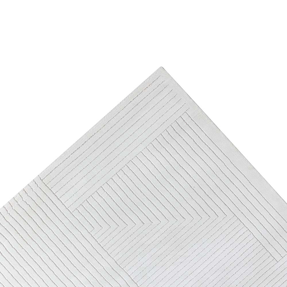 Tapete para Sala Sofisticato 02 Off White-Cinza 3,00X4,00M