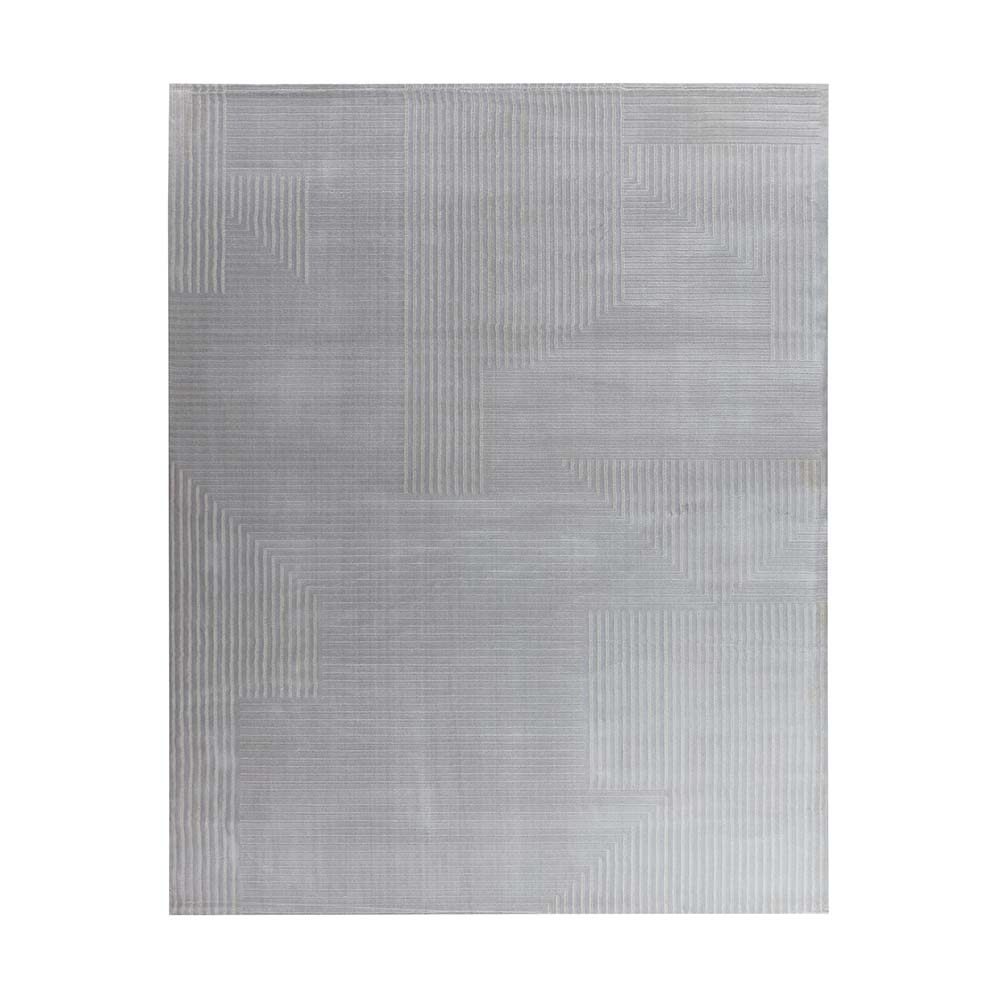 Tapete para Sala Sofisticato 03 Off White-Cinza 1,40X2,00M