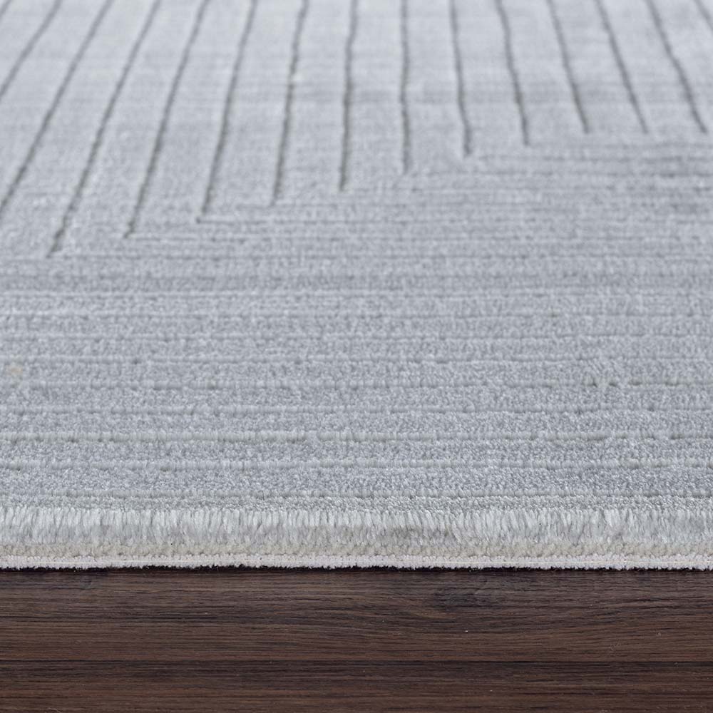 Tapete para Sala Sofisticato 03 Off White-Cinza 1,40X2,00M