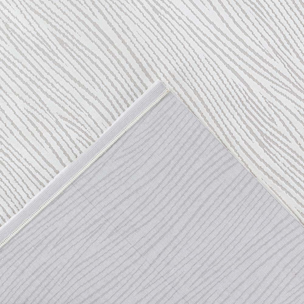 Tapete para Sala Sofisticato 05 Off White-Cinza 3,00X4,00M