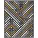 Tapete para sala Carter 04 Cinza-Bege-Amarelo 1,00X1,40M