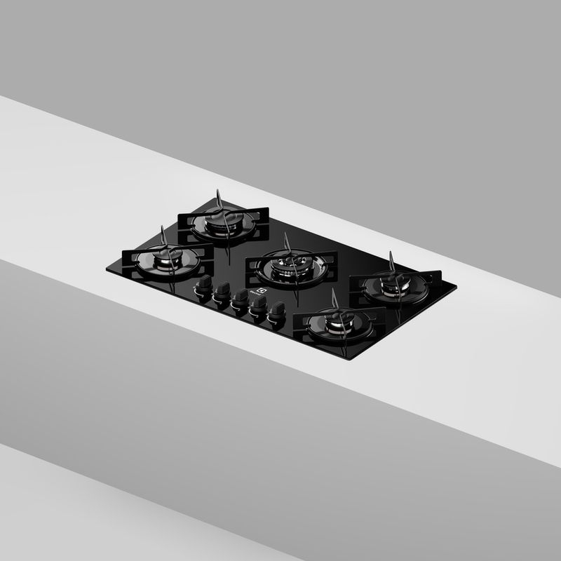Cooktop Electrolux 5 bocas Efficient Preto com Tripla Chama (KE5GT)