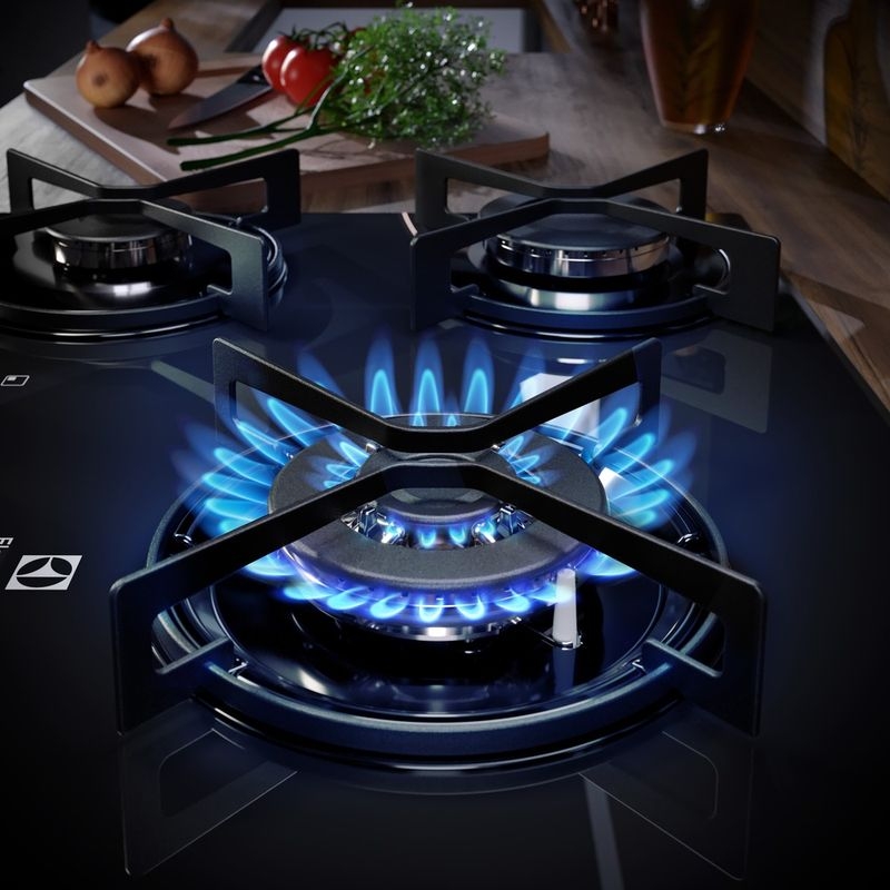 Cooktop Electrolux 5 bocas Efficient Preto com Tripla Chama (KE5GT)
