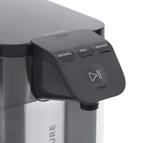 Purificador de Água Electrolux Gelada Fria e Natural PE12G com Painel Touch Grafite Bivolt
