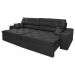 Sofá Malibu 2,10m Velusoft Preto - Emobiliar