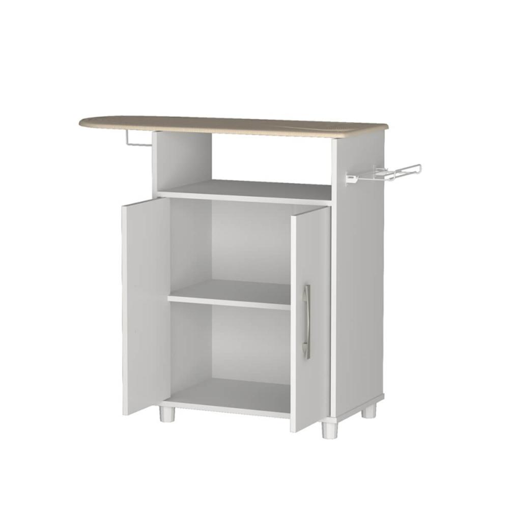 Balcão Tábua de Passar 2 Portas Nova Mobile Branco