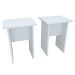 Conjunto com 2 Bancos Barry Branco