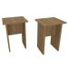 Conjunto com 2 Bancos Barry Mel