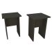 Conjunto com 2 Bancos Barry Preto