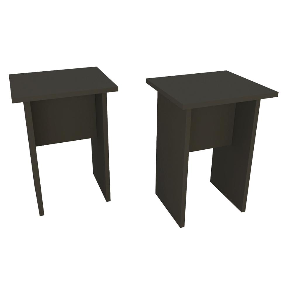 Conjunto com 2 Bancos Barry Preto