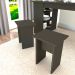 Conjunto com 2 Bancos Barry Preto