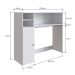 Conjunto de Armário Multiuso com Mesa Dobrável Beto 3 PT Branco