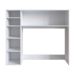 Conjunto de Armário Multiuso com Mesa Dobrável Beto 3 PT Branco