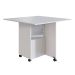 Conjunto de Armário Multiuso com Mesa Dobrável Beto 3 PT Branco