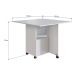 Conjunto de Armário Multiuso com Mesa Dobrável Beto 3 PT Branco