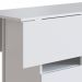 Conjunto de Armário Multiuso com Mesa Dobrável Beto 3 PT Branco