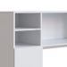 Conjunto de Armário Multiuso com Mesa Dobrável Beto 3 PT Branco